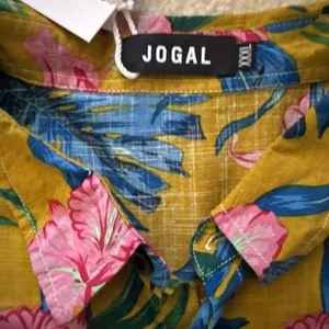 JOGAL Hawaiian Shirt Short Sleeve Colorful Floral Tropical Men’s 3XL NWT - Picture 1 of 10