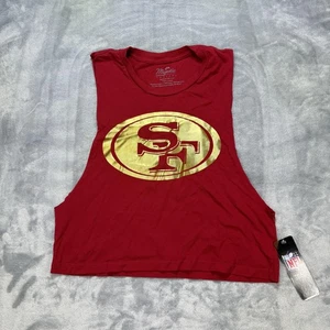 Camisa San Francisco 49ers Mujer Grande Roja NFL Majestuosa Camiseta Muscular Sin Mangas - Imagen 1 de 7