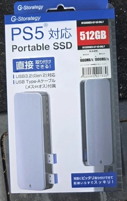 G-Storategy PS 5 Portable SSD 512gb /1000 Writable - Image 1 of 2