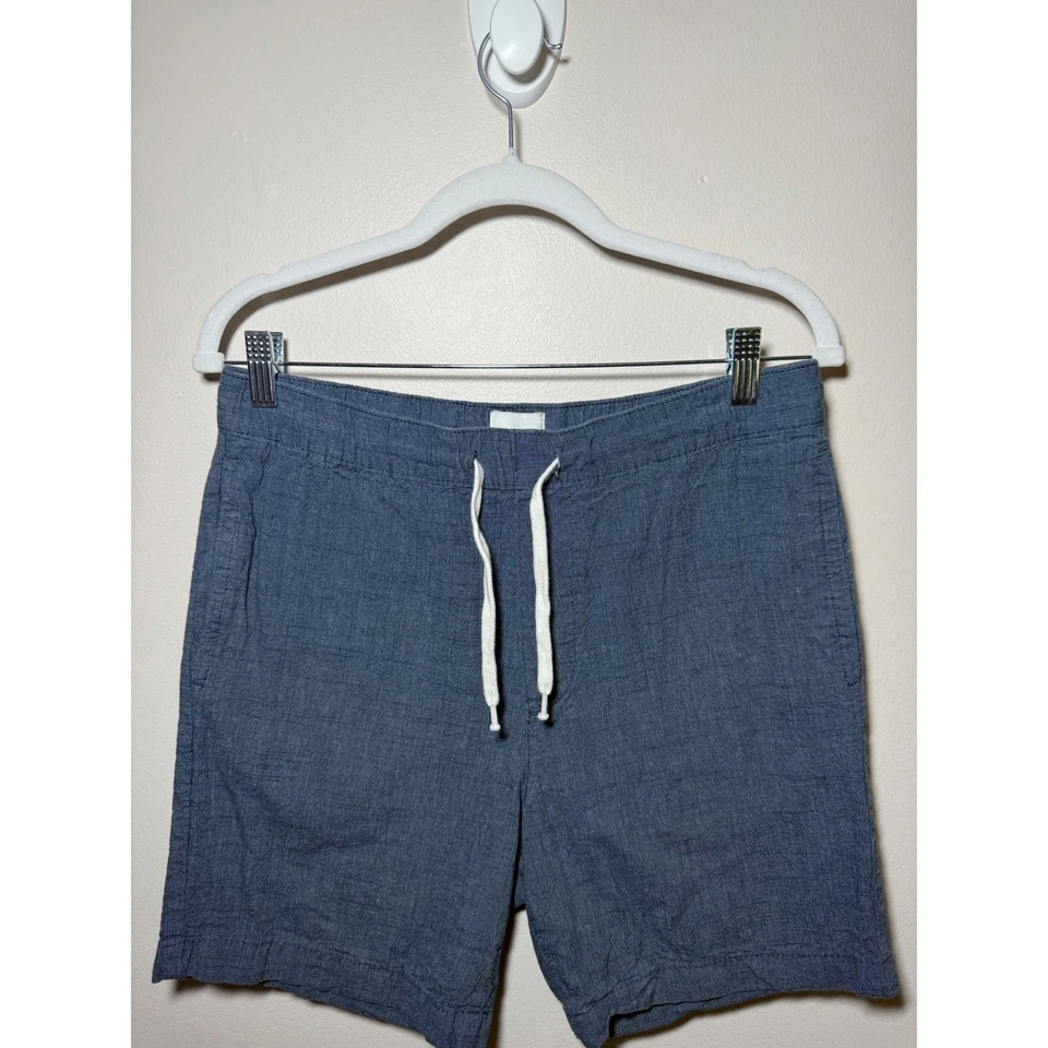 Pantalones Cortos HM Para Hombre Calce Regular Cupé Estándar Azul Informal Cordón Talla S Foto 1 de 4