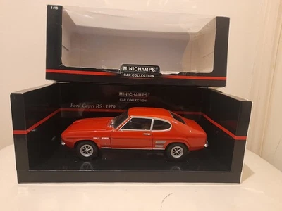 RARE 1:18 MINICHAMPS 150 089000 1969 FORD CAPRI MK1 1700 GT RED NO RESERVE - Image 1 of 4