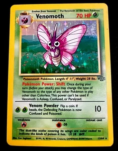 Venomoth 13/64 MP Jungle Unlimited Holo Rare MP VINTAGE Pokemon TCG - Bild 1 von 2