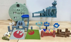 Hasbro Angry Birds Star Wars Jenga LOT Death Star Trench Star Destroyer Geonosis - Picture 1 of 19