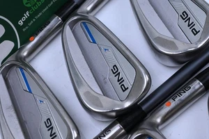 Ping i-Series E1 Irons / 5-PW / Orange Dot / Regular Flex Ping CFS 70 Shafts - Picture 1 of 7