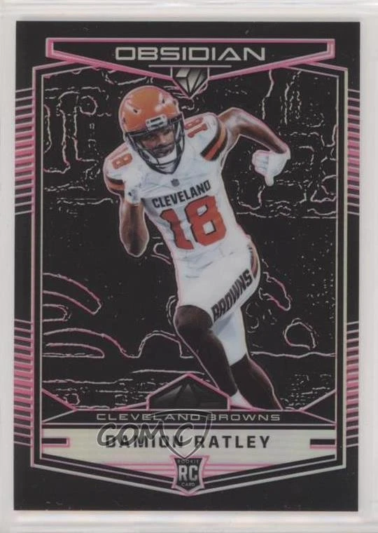2018 Panini Obsidian Electric Etch Purple /75 Damion Ratley #176 Rookie RC - Image 1 of 2