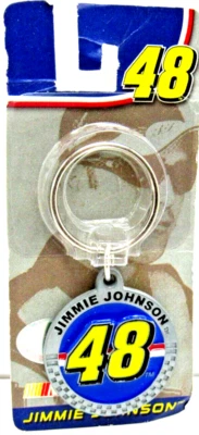 Jimmy Johnson #48 BLUE & YELLOW  NASCAR Keychain  Car New in Package  -Q - Image 1 of 4