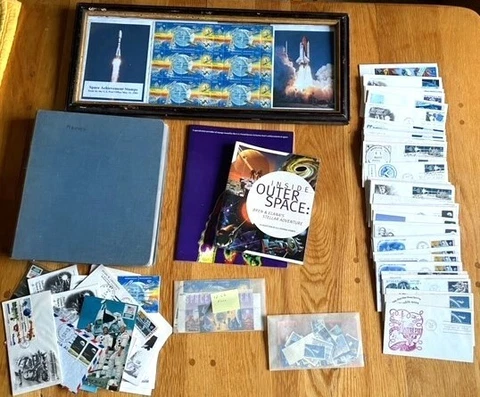 Space on U.S. Stamps Cover