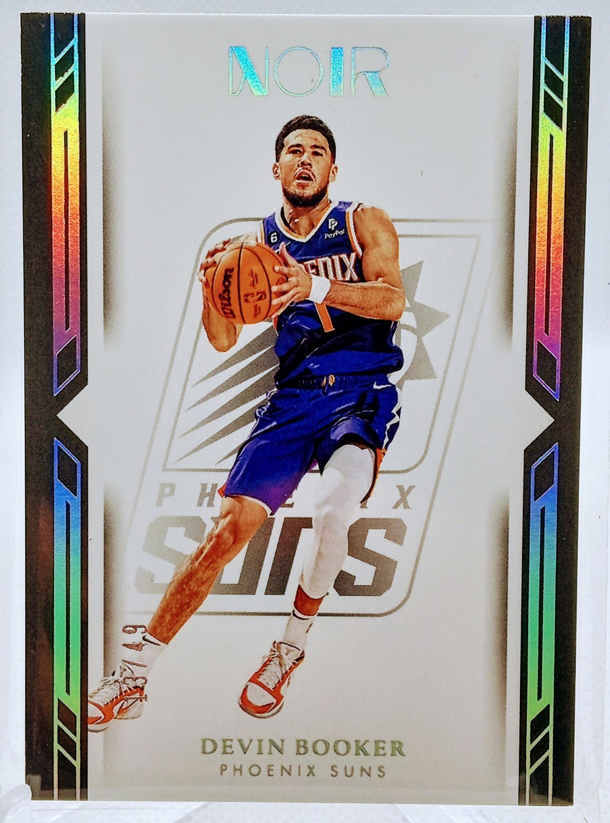 Devin Booker 2022-23 Panini Noir Icon Edition Holo Silver /49
