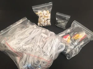 300 bolsas de bloqueo con cremallera transparentes 2 mil 12x15 - plástico resellable - cerrable - Imagen 1 de 2