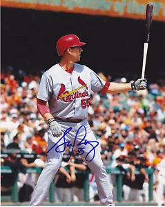 STEPHEN PISCOTTY ST. LOUIS CARDINALS ACTION SIGNED 8x10 - Picture 1 of 1