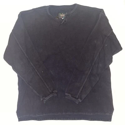 Sudadera Teva Henley Cuello Tejido Térmico Vintage Años 90 Hecha en EE. UU. L Grande RARA Foto 1 de 4