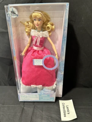 Disney Store Auténtica 13" Princesa Cantora Cenicienta Rosa Vestido Muñeca Estatuilla Foto 1 de 4