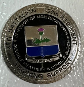3rd Battalion 338th Regiment Training Support Challenge Coin #205 - Picture 1 of 6