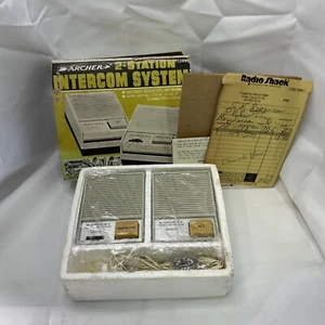 Vintage Archer 2- Station Intercom System Radio Shack Tandy 43-221 READ!! B - Picture 1 of 5