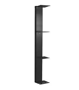 3x Booksbaum, Bücherregal, Wandregal, Design, Metall, schwarz, 90 cm Höhe - Bild 1 von 2