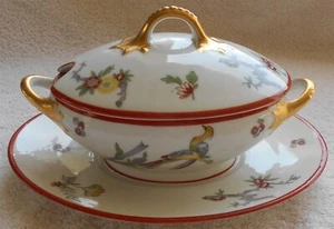 Limoges Covered Gravy Boat  - Picture 1 of 4