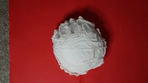 2 LINEN LACE CUSHION COVERS WHITE COLORED SIZE 24 inch Handmade - Picture 1 of 4