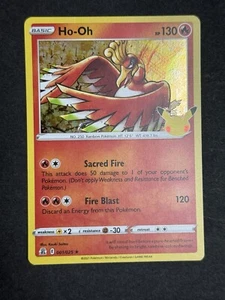 Ho-Oh 001/025 Celebraciones Holo Raro Pokemon Juego de Cartas Coleccionables Casi Nuevo/Casi Como Nuevo - Imagen 1 de 1