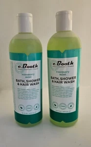 C. Booth Rosemary Mint Bath, Shower & Hair Wash 16 Fl. oz (LOT/3) Discontinued - Picture 1 of 1