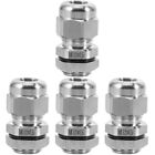 4 Pack Cable Pass Through Gland Connectors Stainless Steel Metal