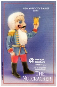 TELÉFONO CASCANUECES NAVIDAD NY Vintage Años 80 5.5" X 8.5" Revista Anuncio M150 - Imagen 1 de 1