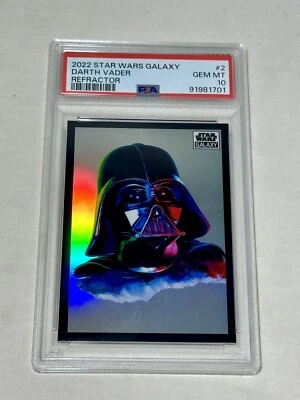 2022 Topps - Star Wars Galaxy Chrome - Darth Vader #2 - Refractor - PSA 10 -GEM - Image 1 of 2