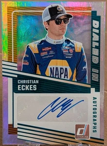 2025 Donruss Dialed In Holo Silver Auto Christian Eckes - Picture 1 of 1