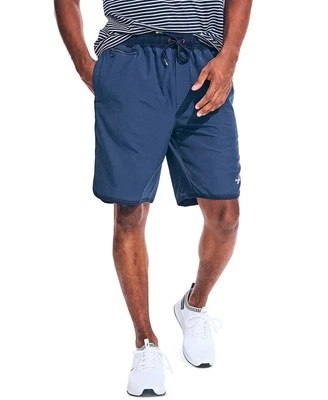 Nautica Men's 9" Stretch Performance Shorts in Deep Dive Wash Blue-Large 36-38W - Image 1 of 4