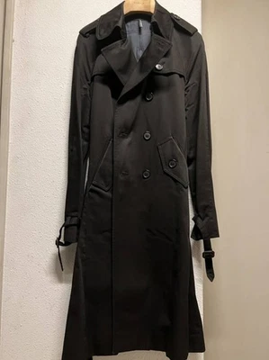 Trench coat Dior Homme usado chaqueta exterior mujer talla 44 color negro muy raro Foto 1 de 4