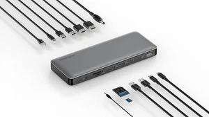 Kensington Thunderbolt 4 Dock 96W Dual 8K HDMI USB-C USB-A SD Ethernet K34111EU - Afbeelding 1 van 6