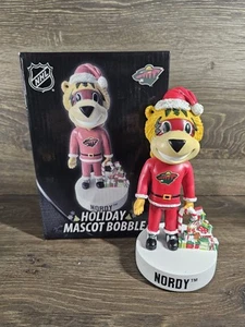 Nordy Minnesota Wild Holiday - Navidad Bobblehead NHL - Imagen 1 de 5