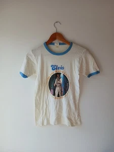 Elvis Presley Vintage T-Shirt Cropped Womens Baby T Ultra Rare Size M Read Descr - Picture 1 of 20