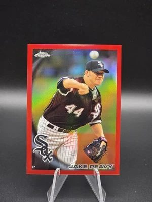 Jake Peavy /25 - 2010 Topps cromo, refractor rojo #102 Foto 1 de 2
