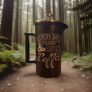 WORLD MARKET French Coffee Press (Black) - Picture 1 of 7
