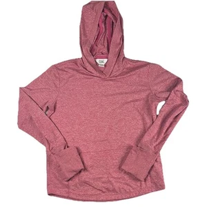 Athleta Girl Pink Uptempo Hooded Sweatshirt size Large 12 - Picture 1 of 5