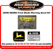 John Deere Front Blade Reproduction Decal Kit   graphics 