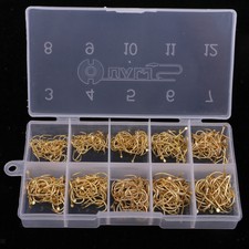 500 teile / los Angelhaken Set Angeln Barbed Haken Fishhooks 3 # 12 # mit