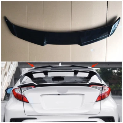 Alerón de ventana de techo trasero negro brillante para Toyota C-HR CHR 2016-2019 1 pieza Foto 1 de 2