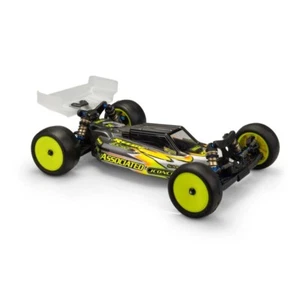 JConcepts RC10 B7/B7D F2 (klar) Karosserie mit Rasen & Teppichflügeln (leicht) - Bild 1 von 1