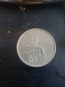 1969 10 New Pence - UK - Queen Elizabeth II- D.G.REG.F.D. - Rare Coin - Picture 1 of 2