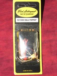 VINTAGE NEW OLD STOCK FRED ARBOGAST FLY ROD HULA POPPER FISHING LURE - Picture 1 of 3