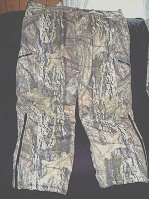 Mens 3X Insulated Hunting Pants Mossy Oak Camo Rain Pants Cold Weather Pants  - Image 1 of 4