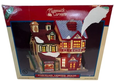 Casa de pueblo de Navidad Lemax Enchanted Forest Plymouth Corners productos horneados Foto 1 de 4