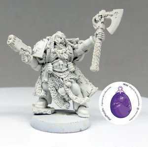 Warhammer 40k, pretre, chaplain, chapelain, wolves, priest, rune, axe, hache - Picture 1 of 2