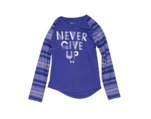 Under Armour Girls Long Sleeve Never Give Up Long Sleeve, Constellation Youth 4 - Picture 1 of 2