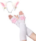 Cute Cat Paw Mittens Gloves, Kawaii Cat Cosplay Kawaii Soft 3D Toes Beans Finger