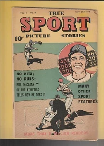1948 True Sports Picture Stories Issue Comic McCahan No Hit No Runs - Picture 1 of 2