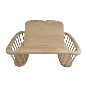 Bandeja de madera para cama de desayuno mesa con bolsillos y estante para revistas soporte para computadora portátil ganador - Imagen 1 de 11