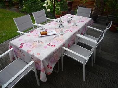 Tablecloth Provence 150x240 CM Cream Rosenmotive from France Easy-Care - Image 1 of 4