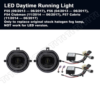 For 2014-up Mini Cooper F54 F55 F56 3-In-1 Halo LED DRL Lights Driving Fog Lamp - Image 1 of 4